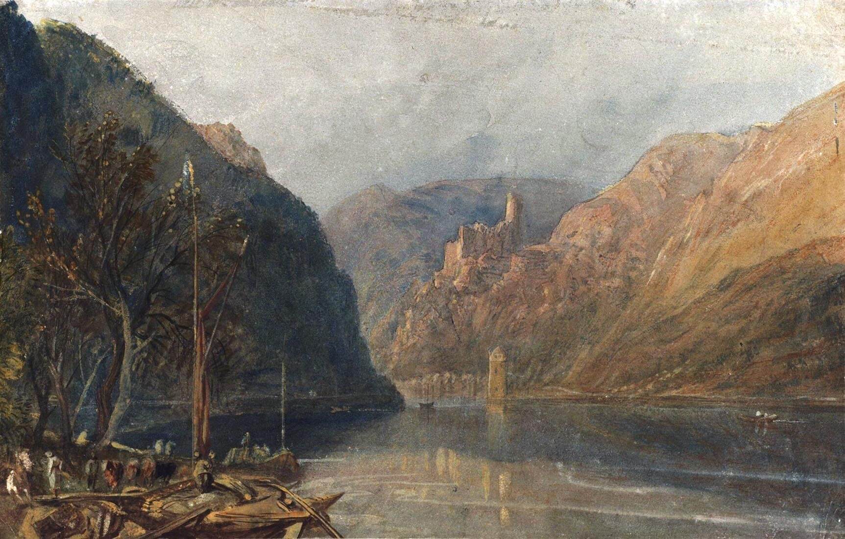 William Turner - Standort 13: Burg Katz und St. Goarshausen