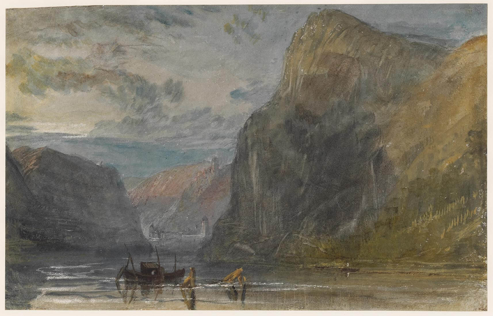 William Turner Route - Standort 15: Blick zur Loreley und Burg Katz