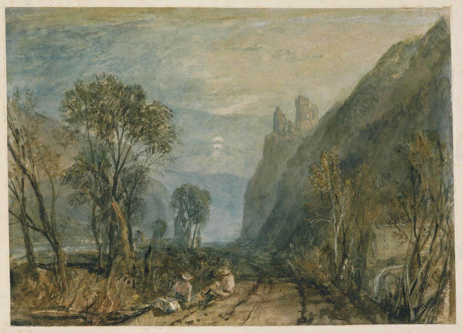 William Turner - Standort 22: Klemenskapelle mit Burg Rheinstein