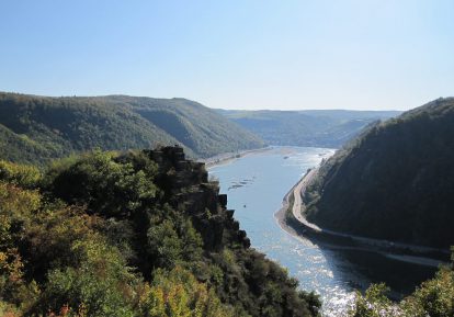 Ausblick vom Spitznack über das Rheintal